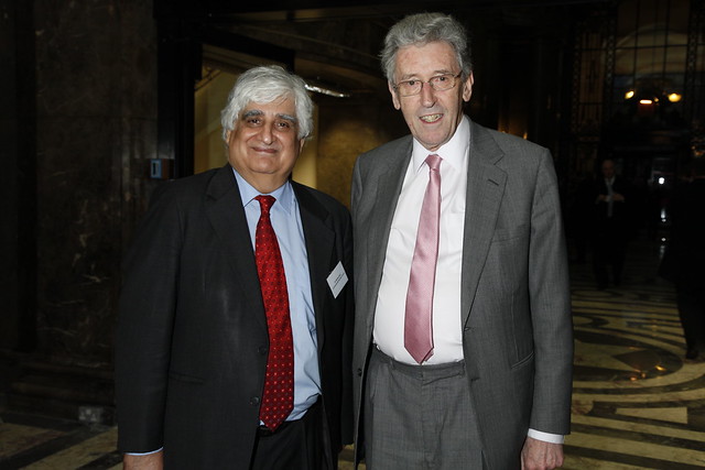 With Lord Howell at a Commonwealth event in London